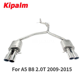 304 Stainless Steel Full Exhaust System Cat-back Fit for A5 B8 2.0T 2009-2015 2 4 Door