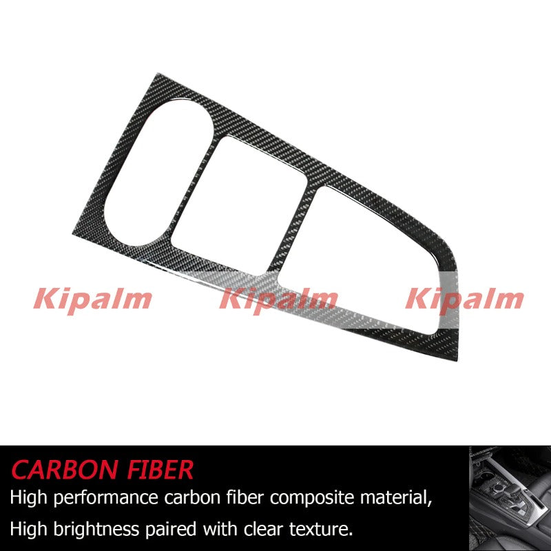 Car Carbon Fiber Gear Side Frame Gear Panel Decorative Sticker for Audi A4 A5