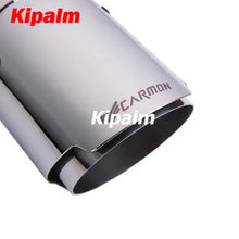 Load image into Gallery viewer, Carmon Car Universal Stainless Steel Exhaust Tip Silver Color Muffler for BMW BENZ Audi VW Golf car exhaust muffler