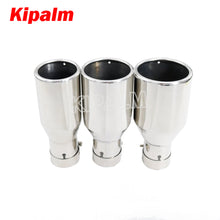 Load image into Gallery viewer, 1 piece Car Universal mirror polished Stainless Steel Exhaust Pipe Muffler Tips for Audi VW Golf BMW Toyota Honda Parts