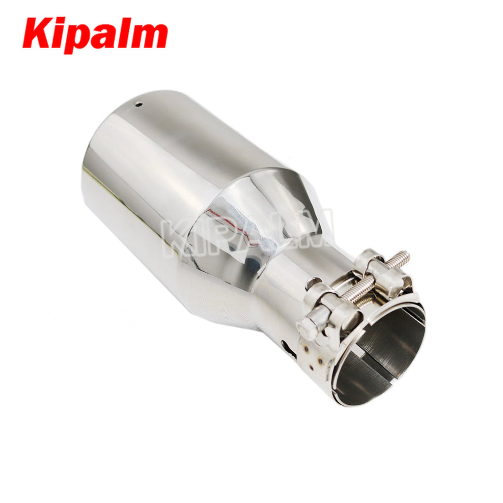 1 piece Car Universal mirror polished Stainless Steel Exhaust Pipe Muffler Tips for Audi VW Golf BMW Toyota Honda Parts