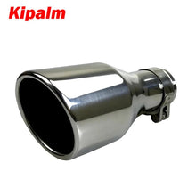 Load image into Gallery viewer, Car Universal Exhaust Pipe Muffler Tip Slanted End 304 Stainless Steel 51mm Inlet Tailpipe