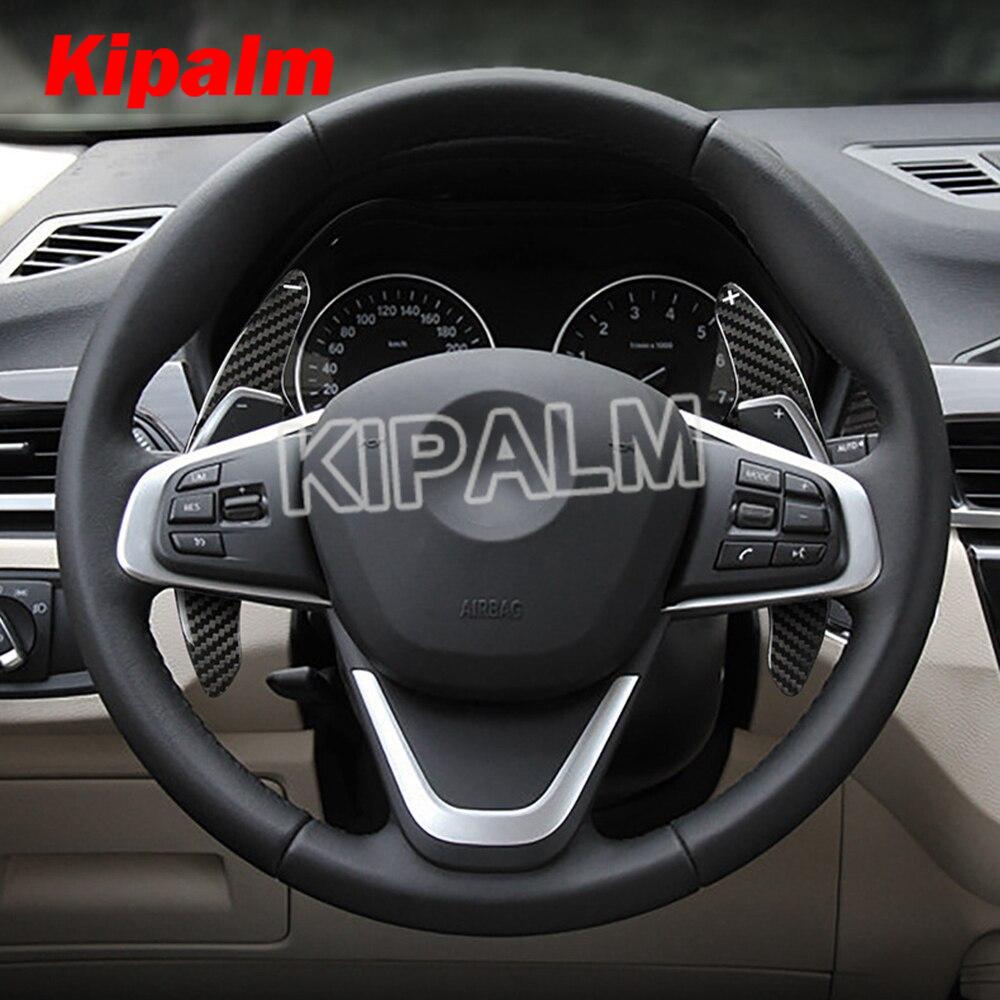 Kipalm Carbon Fiber Steering Wheel Gear Shift Paddle Cover for BMW F01 F07 F12 F13 F26 F30 F36 F45 F46 F48 Z4