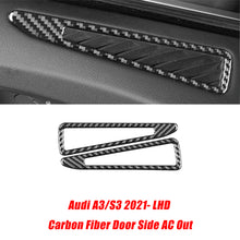 Load image into Gallery viewer, Car Carbon Fiber Interior Stickers for Audi A3 S3 2021-2022 LHD Decoration Frame Cover