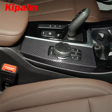 Load image into Gallery viewer, X3 G01 X4 G02 Dry Carbon Fiber Multimedia Central Control Panel Trim Cover Sticker for BMW X3 X4 2018-2020 LHD