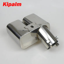 Load image into Gallery viewer, Alpha Dual Exhaust Tip 304 Stainless Steel Modified Car Rear Tail Throat Muffler Tip