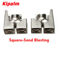 Load image into Gallery viewer, 1 Pair OEM Square round Outlet Satinless Steel Exhaust Pipe For Land Rover Defender 2020-2023