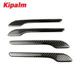 4PCS Carbon Fiber Door Handle Protector Sticker Wrap Cover for Tesla Model 3 Accessories