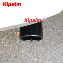 Load image into Gallery viewer, Universal Car Exhaust Pipe Tail Throat Stainless Steel Muffler Tips with Clamp Modification Parts Black Color