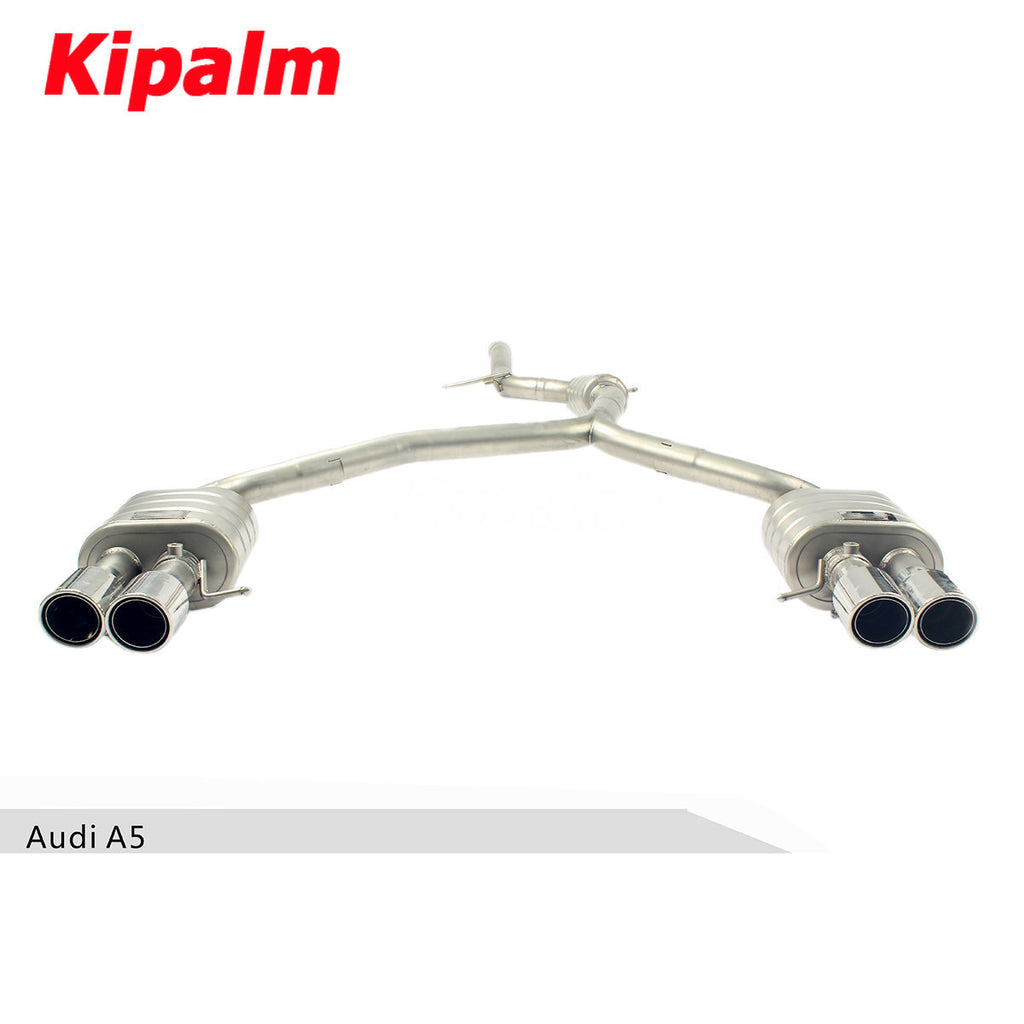 304 Stainless Steel Full Exhaust System Cat-back Fit for A5 B8 2.0T 2009-2015 2 4 Door