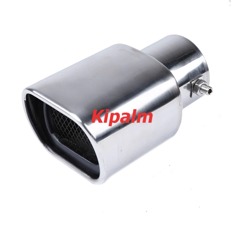 Universal Polished Stainless Steel Rectangular Exhaust Muffler Nozzle for Audi Benz VW BMW