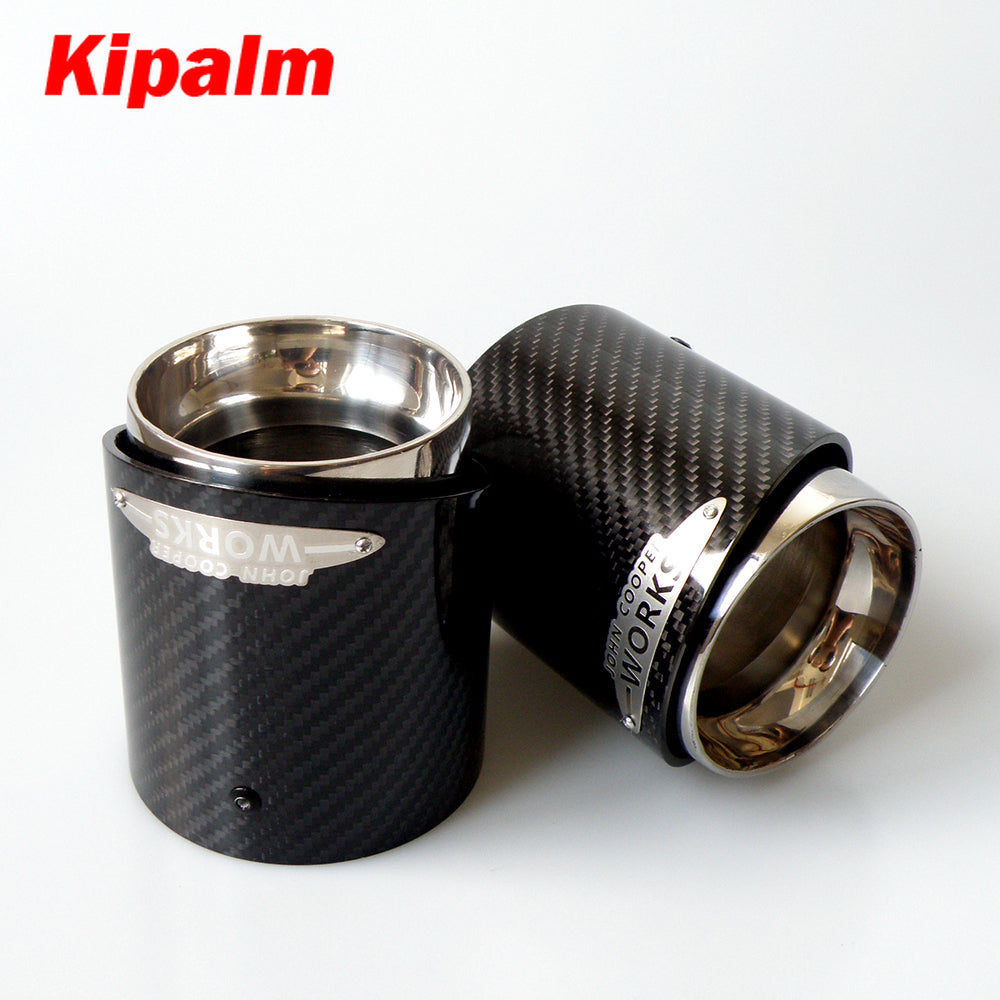 1pcs Car Carbon Fiber Exhaust Tip Muffler Tips Fit for Mini Cooper R55 R56 R57 R58 R59 R60 R61 F54 F55 F56 F57 F60
