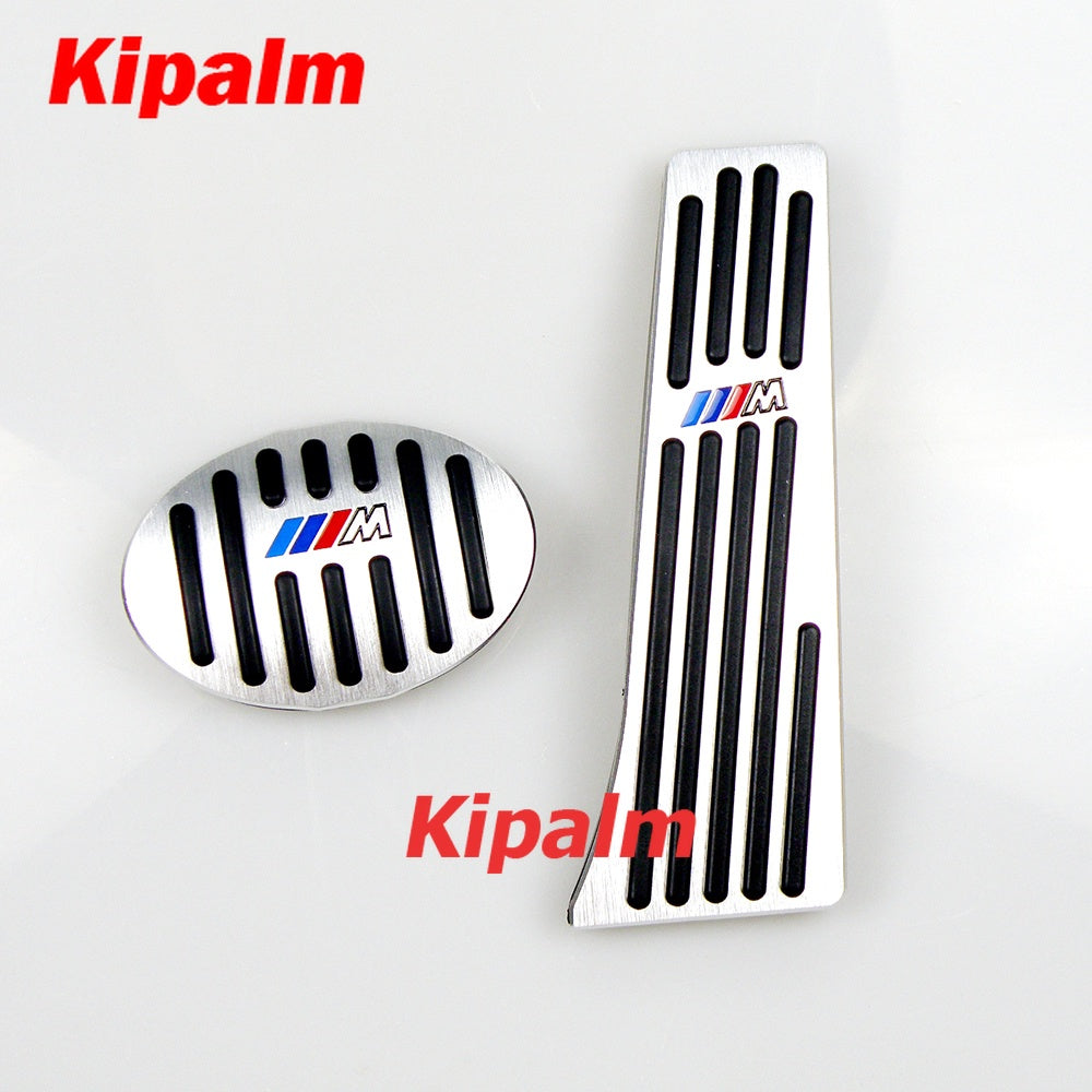 No Drill Gas Brake Pedal for BMW X1 F48 1 Series F52 2 Series F46 Auto Aluminum Gas Accelerator Pedal and Brake Pedal with M Logo