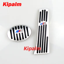 Load image into Gallery viewer, No Drill Gas Brake Pedal for BMW X1 F48 1 Series F52 2 Series F46 Auto Aluminum Gas Accelerator Pedal and Brake Pedal with M Logo