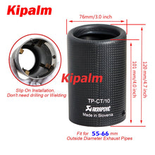 Load image into Gallery viewer, 1PC Exhaust Pipe Carbon Fiber Cover Exhaust Muffler Pipe Tip Housing with Spring Buckle BMW Z3