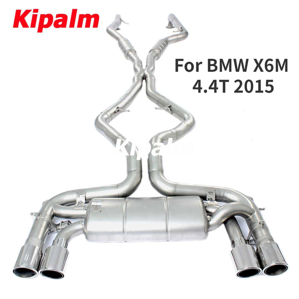 M Performance Cat-back Fit for BMW X6M 4.4T 2015 with Valve and Controller Exhaust System