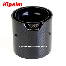 Load image into Gallery viewer, 1PC M Performance Carbon Fiber Exhaust Tip for BMW F87 M2 F80 M3 F82 F83 M4 Black Glossy Muffler Tip