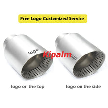 Load image into Gallery viewer, 1PC 304 Stainless Steel Car Muffler Tip Exhaust Pipe System for VW Golf 6 Golf 7 Golf R GTI Tiguan Muffler Cutter