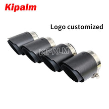 Load image into Gallery viewer, 4pcs M Performance Matte Carbon Fiber Exhaust Muffler Tips for BMW M3 M4 F80 F82 F83 F87 F10 F12 F13 F06 M6