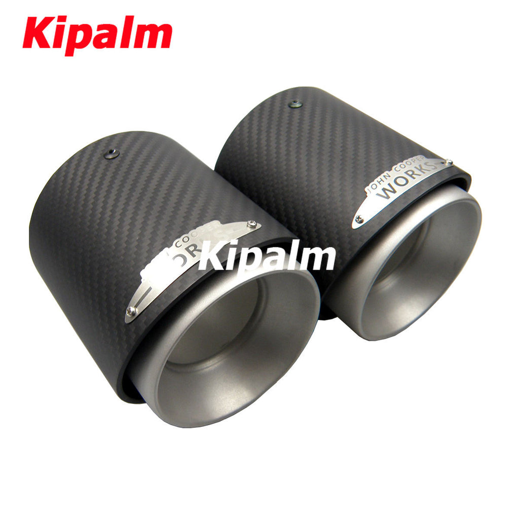 1PC Carbon Fiber Exhaust Tip Muffler Tips Fit for Mini Cooper R55 R56 R57 R58 R59 R60 R61 F54 F55 F56 F57 F60 Mini Tail Pipe Tip