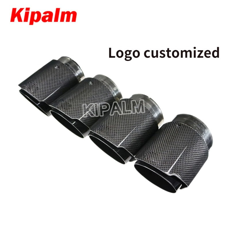 4pcs M Performance Glossy Carbon Fiber Exhaust Muffler Tips for BMW M3 M4 F80 F82 F83 F87 F10 F12 F13 F06 M6