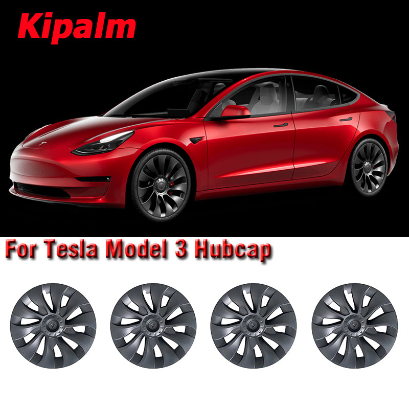 WHC3003 4PCS Tesla Model 3 18inch Wheel Covers Hub Cap Without Logo Hubcaps in Stock