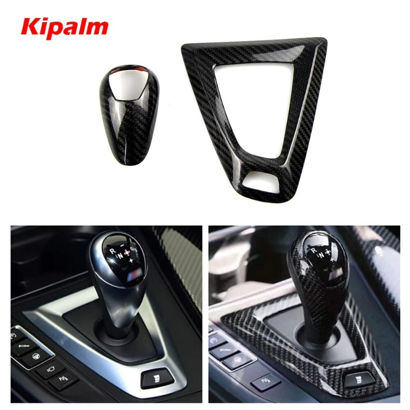 Carbon Fiber Gear Shift Knob Cover for BMW M2 F87 M3 F80 M4 F82 F83 M5 F10 F85 X5M F86 X6M F12 F13