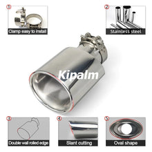 Load image into Gallery viewer, 1 PC Exhaust Tips Stainless Steel Pipe for Mercedes Benz W204 AMG C63 C65 Muffler Modify