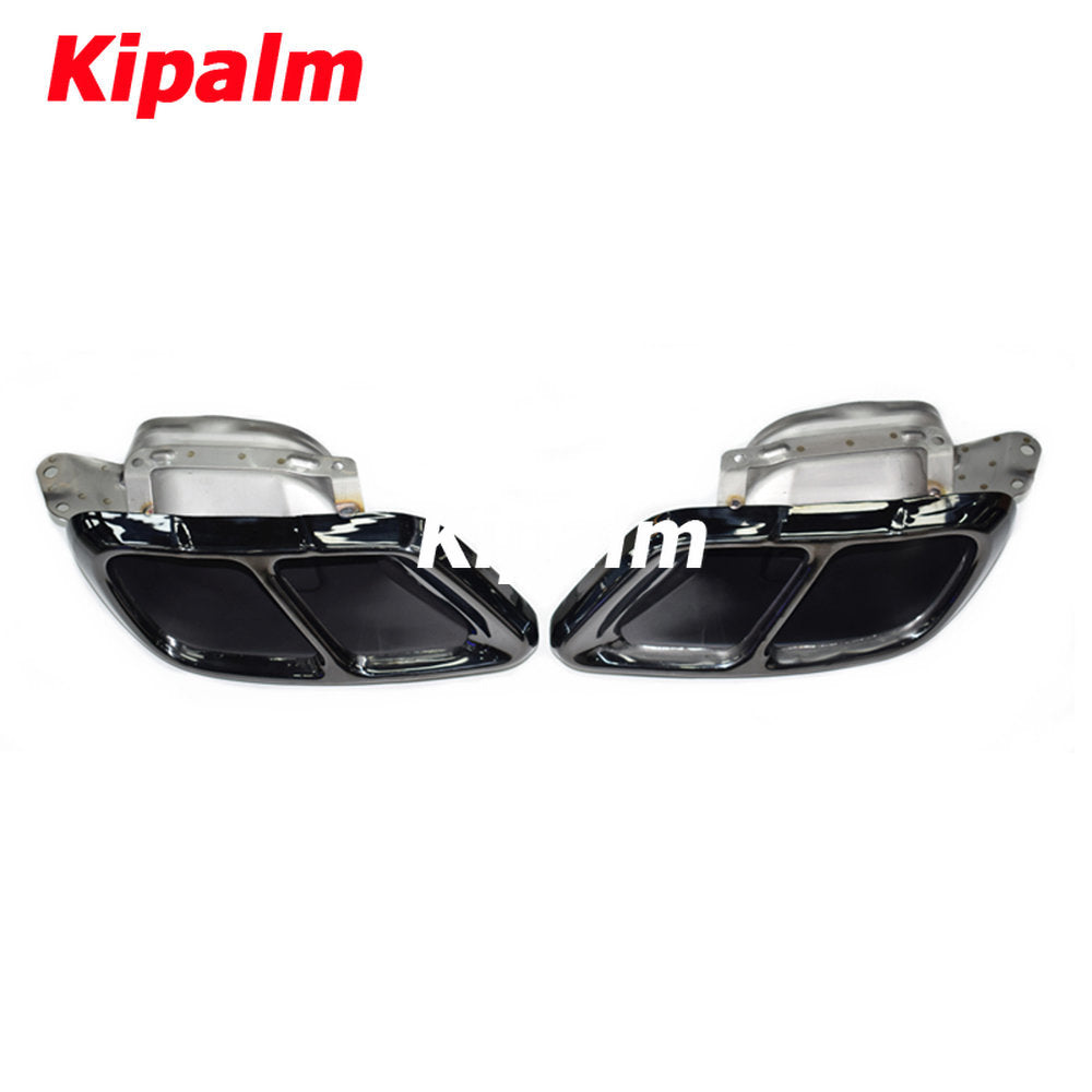 1 Pair OEM Style Stainless Steel Square BMW X5 G05 X6 G06 X7 G07 Exhaust Muffler Pipe Car Tail Tips