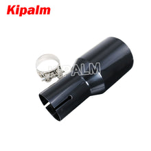 Load image into Gallery viewer, 1 Piece Car Universal Black Coated Stainless Steel Exhaust Pipe Muffler Tips for Audi VW Golf BMW Toyota Honda Parts