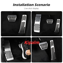 Load image into Gallery viewer, No Drill Gas Brake Pedal For BMW NEW 3 Series G20  Auto Aluminum gas accelerator  brake and foot rest pedals LHD AT With M logo