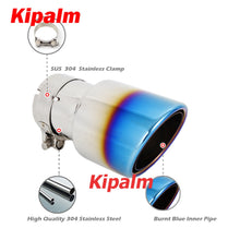 Load image into Gallery viewer, 1pcs Stainless Steel Exhaust Tip Tail End Pipe Muffler Tips for AUDI BMW VW HONDA