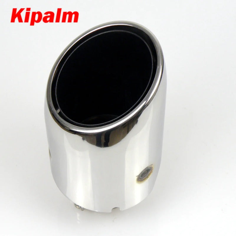 New Style Stainless Steel Car Universal Exhaust System End Pipe Car Exhaust Tip Dual Wall Angle Cut Outlet 110mm