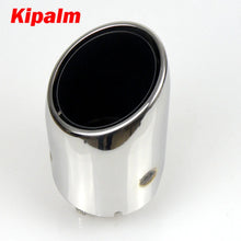 Load image into Gallery viewer, New Style Stainless Steel Car Universal Exhaust System End Pipe Car Exhaust Tip Dual Wall Angle Cut Outlet 110mm