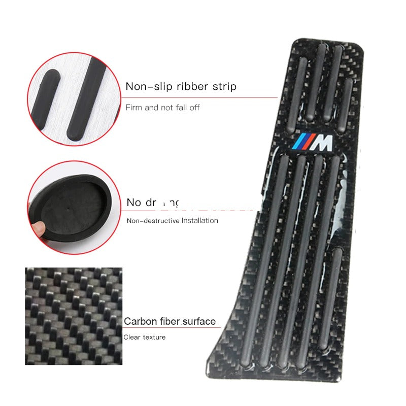 Universal Carbon fiber Accelerator Gas Brake Bracket Pedal For BMW X1 F48 Protection Cover M Performance