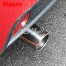 Load image into Gallery viewer, 1 piece Car Universal mirror polished Stainless Steel Exhaust Pipe Muffler Tips for Audi VW Golf BMW Toyota Honda Parts