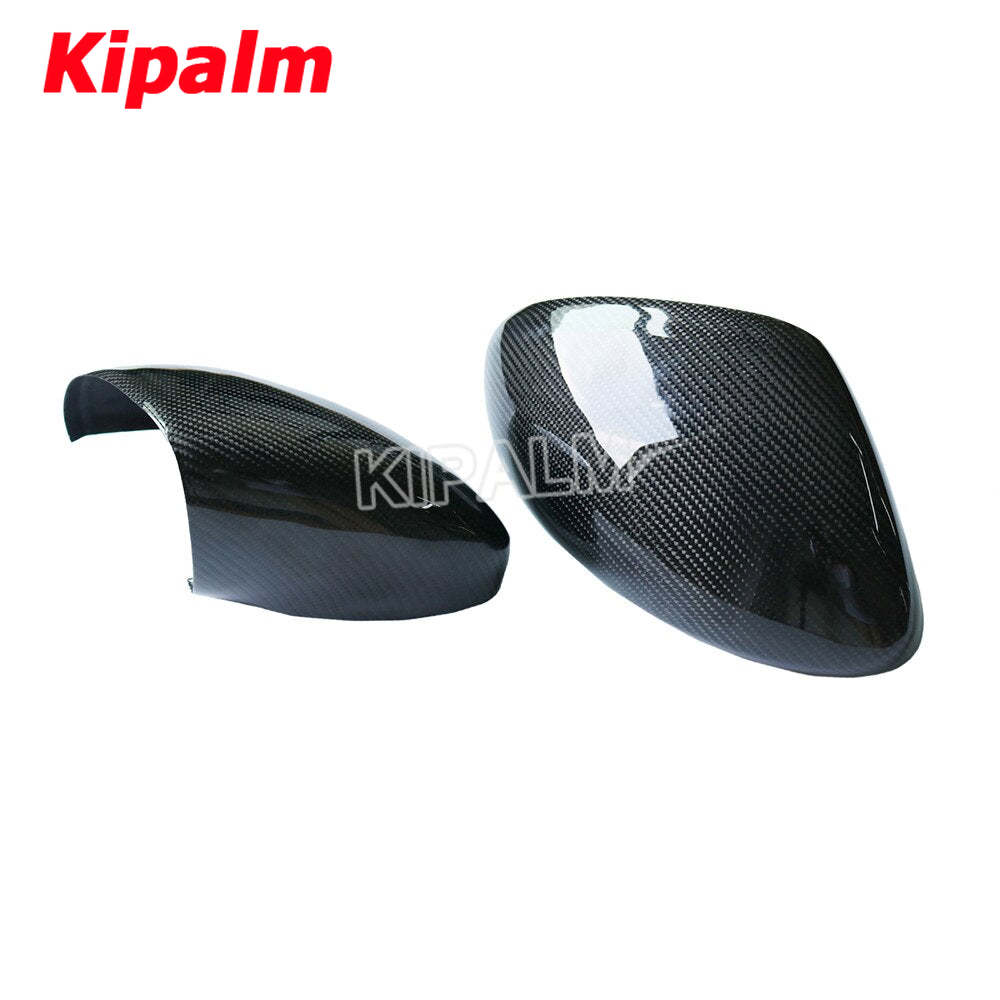 1 Pair Stick on Type Carbon Fiber Rearview Mirror Cover Caps for Porsche 718 Cayman Boxster 2017-