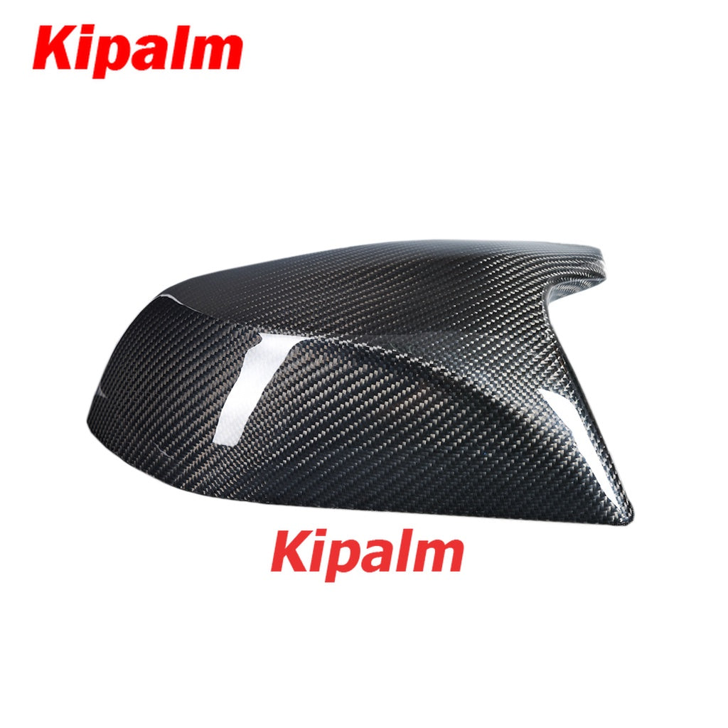 1 Pair Rearview Side Mirror Cap M Look Carbon Fiber Exterior Relacement Mirror Cover for Tesla Model 3