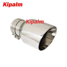 Load image into Gallery viewer, 1pcs Slanted Edge Burnt Blue sliver Stainless Steel Exhaust Tip Tail End Pipe Muffler Tips