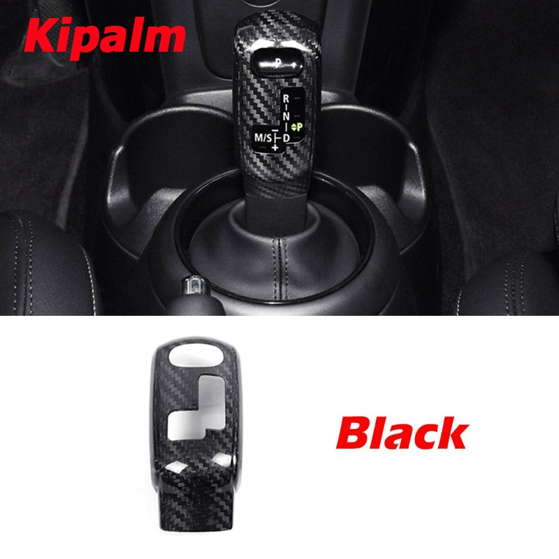 1 PC Real Carbon Fiber Gear Shift Knob Cover Decorative Trim for MINI F54 F55 F56 F57 F60 2020-2023