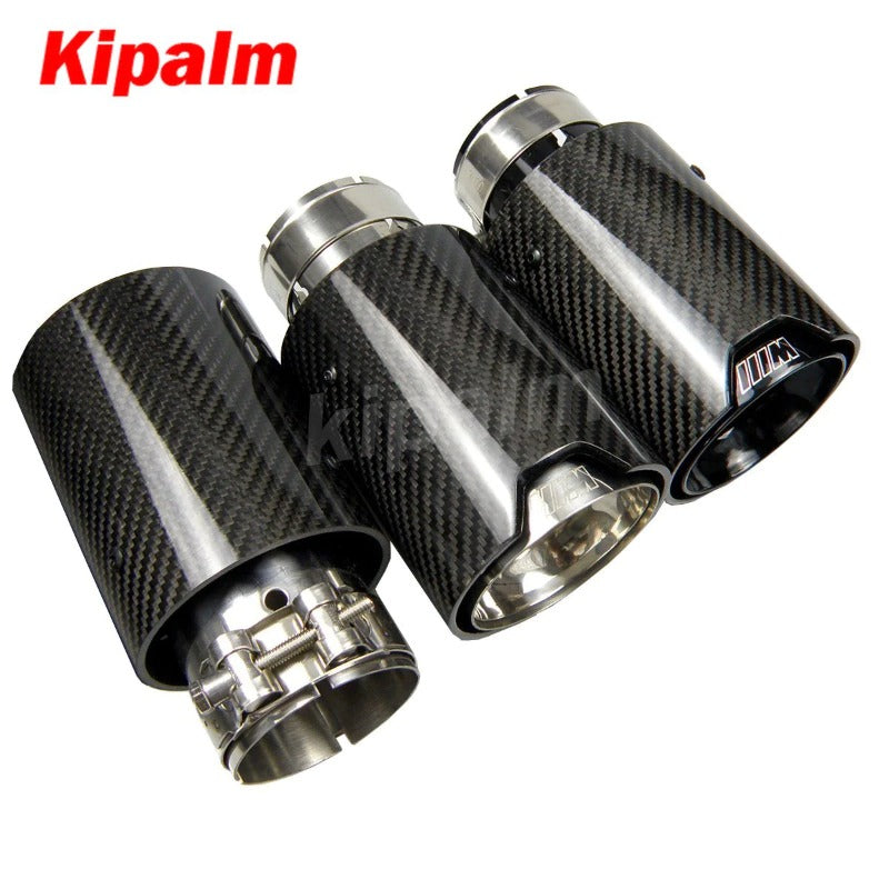 1PC Customize 170mm Long M Performance Carbon Fiber Exhaust Tips Muffler Pipe for BMW M3 M4 M5