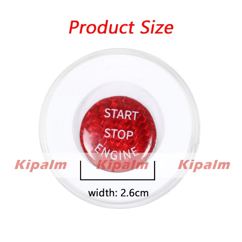 Carbon Fiber Sticker Engine Start Stop Button Decoration Cover for BMW F20 F30 G30