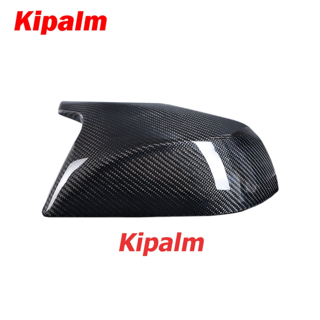 1 Pair Rearview Side Mirror Cap M Look Carbon Fiber Exterior Relacement Mirror Cover for Tesla Model 3