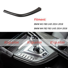 Load image into Gallery viewer, For BMW 2014-2018 LHD M3 M4 F80 F82 F83 Real Carbon Fiber Car Gear Shift Panel Side L  Strips Trim