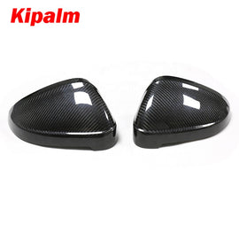 Replacement Carbon Fiber Rearview Mirror Cover Cap For AUDI A4 RS4 B9 2017-2021