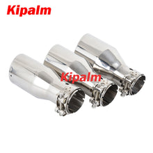 Load image into Gallery viewer, 1PC Stainless Steel Slanted Cut Tailpipe Universal Burnt Blue Black Silver Exhaust Pipe Muffler Tips