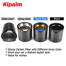 Load image into Gallery viewer, Kipalm 4PCS M Logo BMW M4 (F82/F83) 2014-2020 Carbon Fiber Exhaust Tip Muffler Pipe