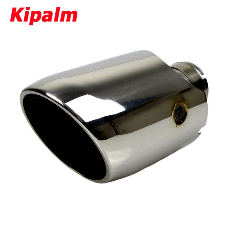 New Style Stainless Steel Car Universal Exhaust System End Pipe Car Exhaust Tip Dual Wall Angle Cut Outlet 110mm