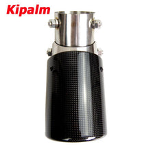 Load image into Gallery viewer, No Logo Angle Adjustable Akrapovic Type Carbon Fibre Car Exhaust Pipe Curly Edge Muffler Tip for Honda Toyota Etc..
