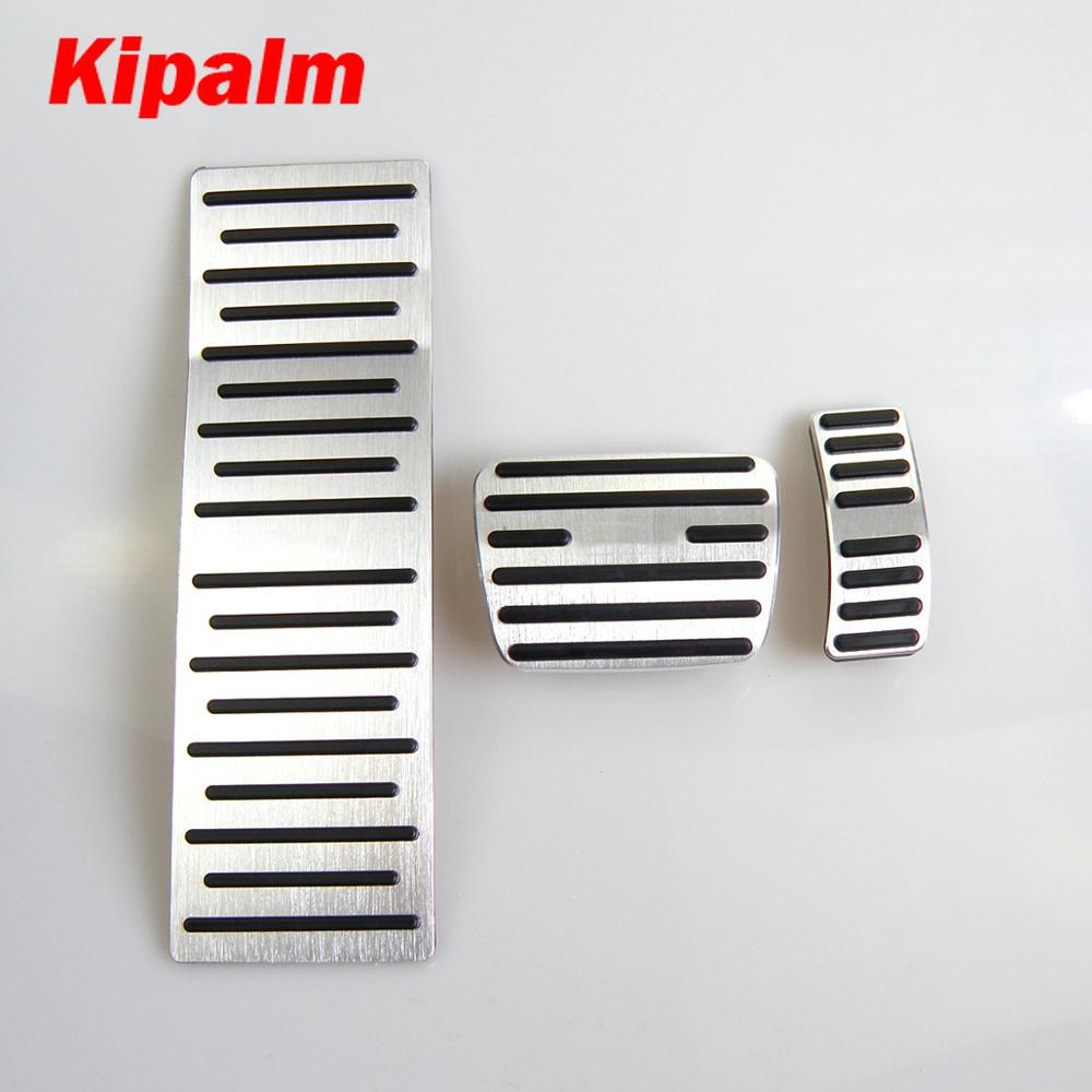 No Drill Aluminum Car Foot Rest Pedal Pads Cover With Rest Pedals Fit Gas Brake Rest Pedal For Audi A4 2018- Q5 2019- AT LHD